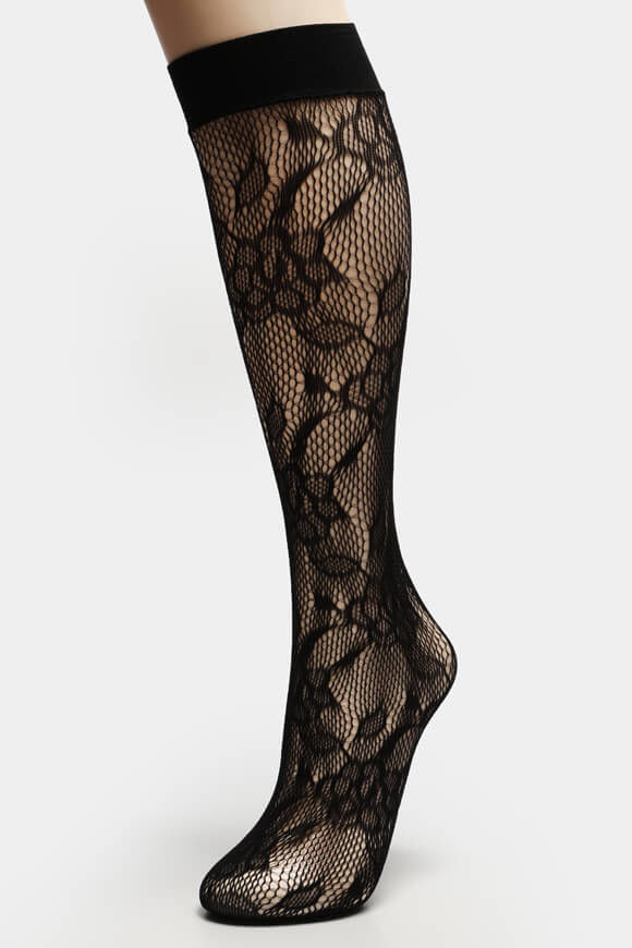 Netzsocken schwarz Outlet