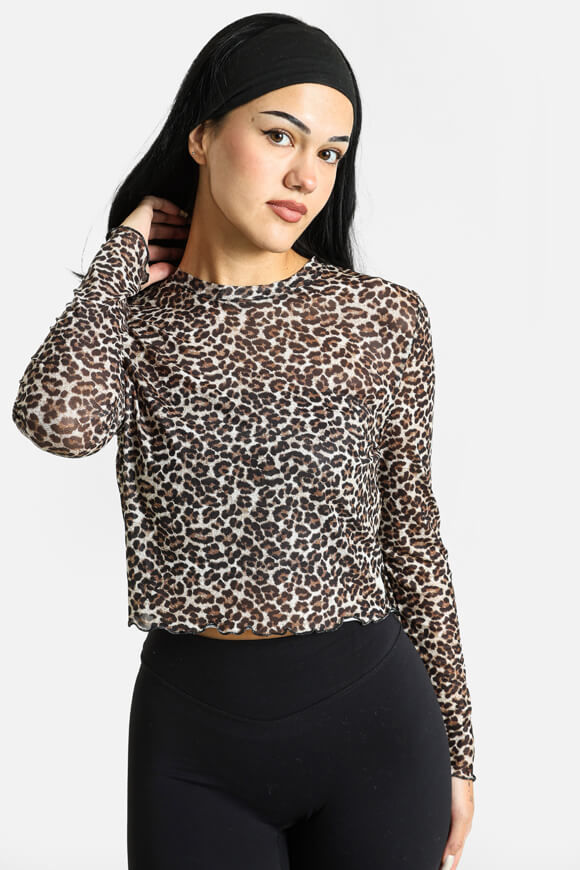 Image sur Shirt court en mesh manches longues
