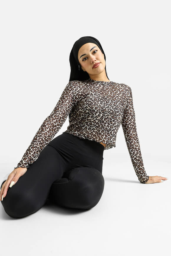 Image sur Shirt court en mesh manches longues
