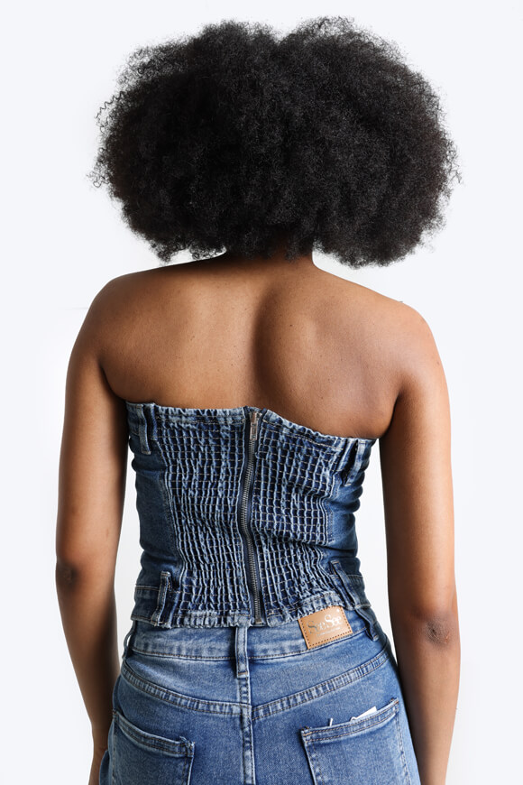 Image sur Top corset en jean