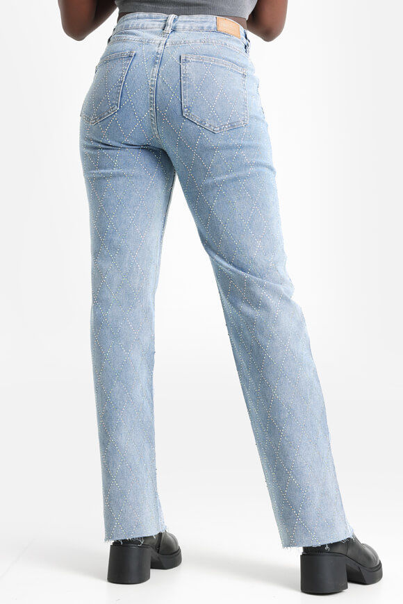 Bild von Straight Fit Jeans mit Strass