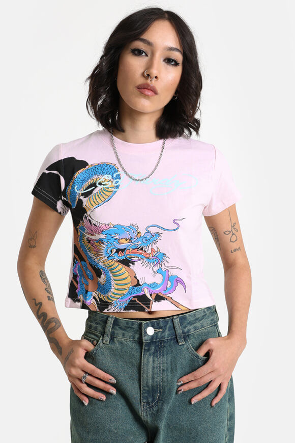 Image sur Vibrant Dragon Crop T-Shirt