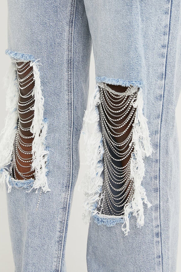 Image sur Straight Fit Jeans mit Strass