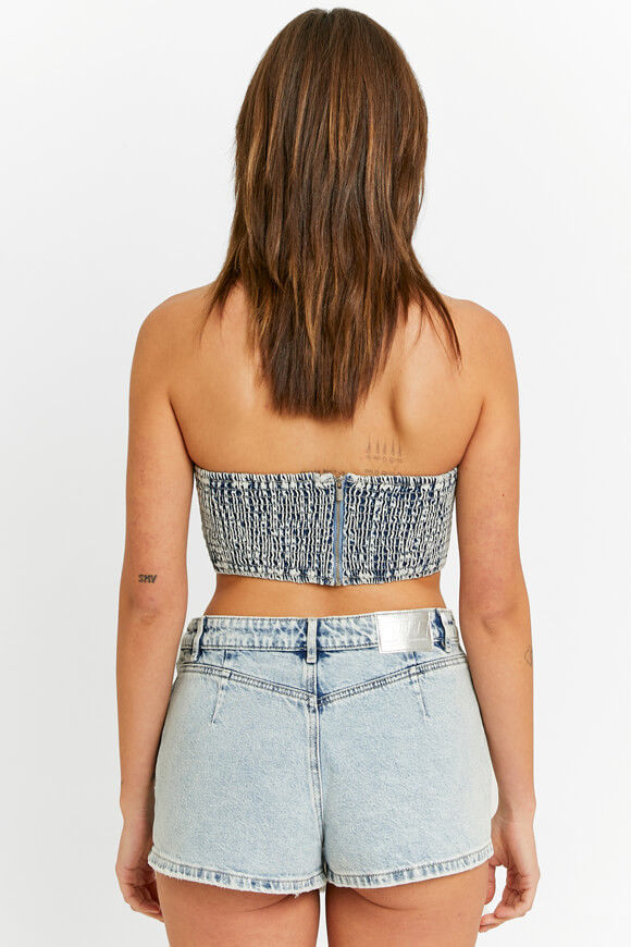 Image sur Short en jean avec strass