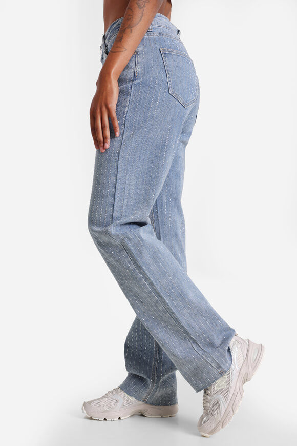 Bild von Straight Fit Jeans mit Strass