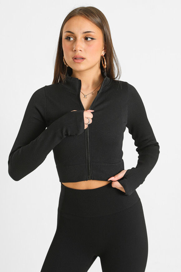 Bild von Gerippte Crop Jacke