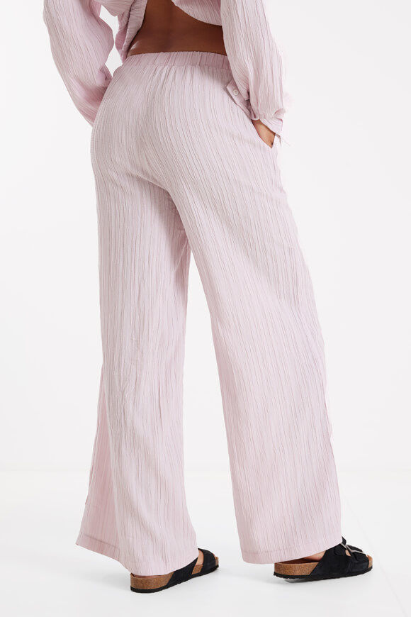 Image sur Pantalon wide leg en tissu structuré