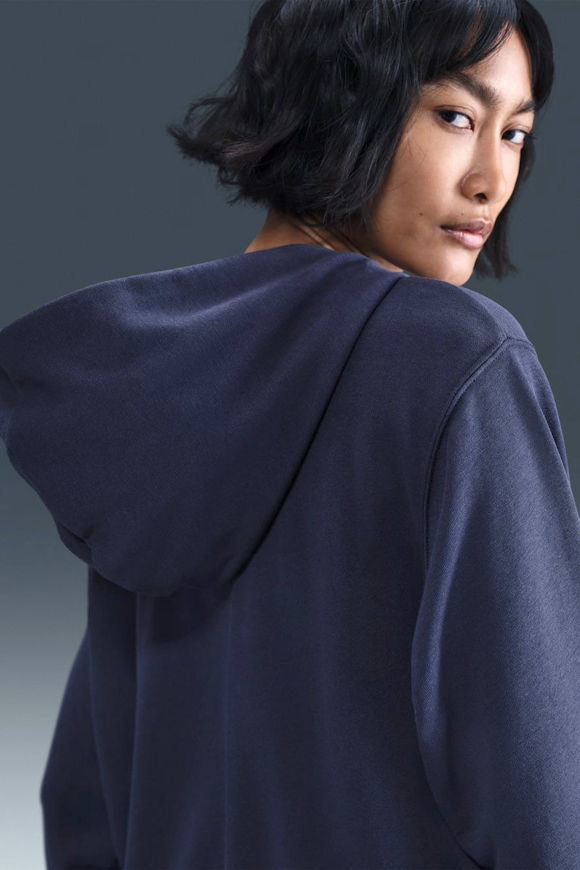 Image sur Chill Terry sweat ample zippé à capuchon