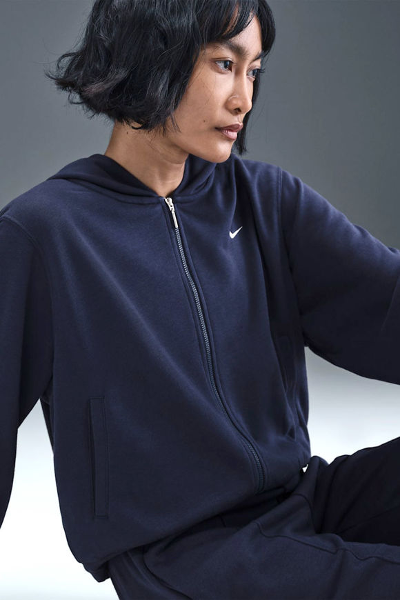 Image sur Chill Terry sweat ample zippé à capuchon