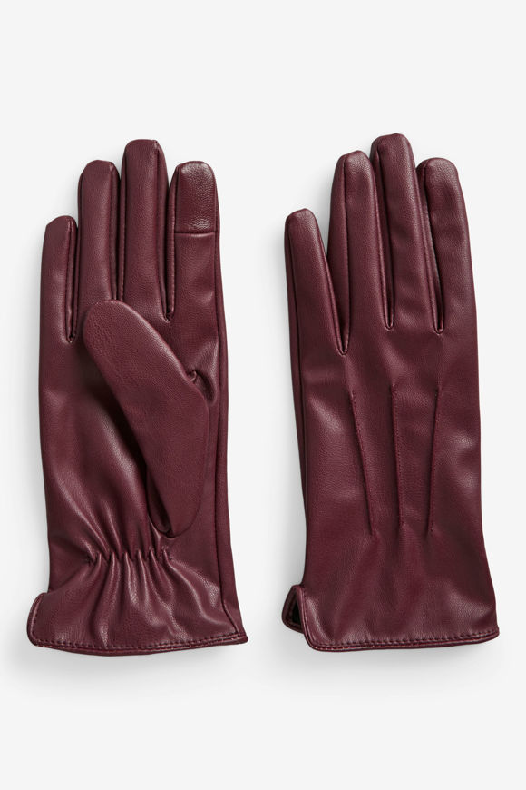 Bild von PCCELLIE Touchscreen Kunstleder Handschuhe