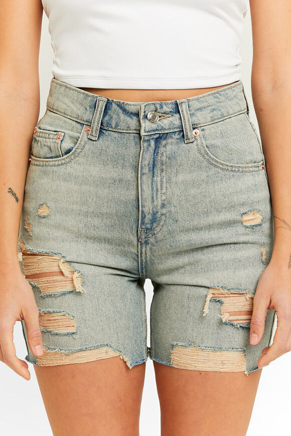 Bild von High Waist Jeansshorts