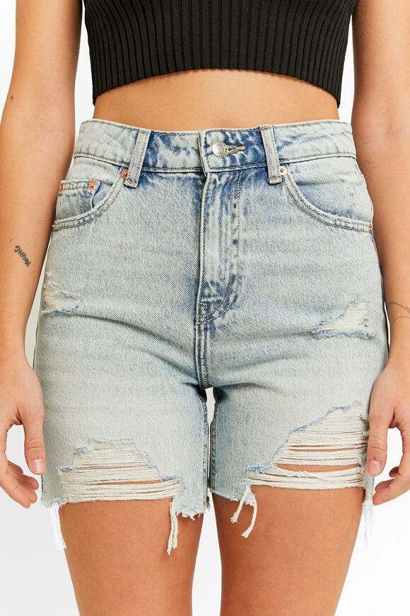 Bild von High Waist Jeansshorts