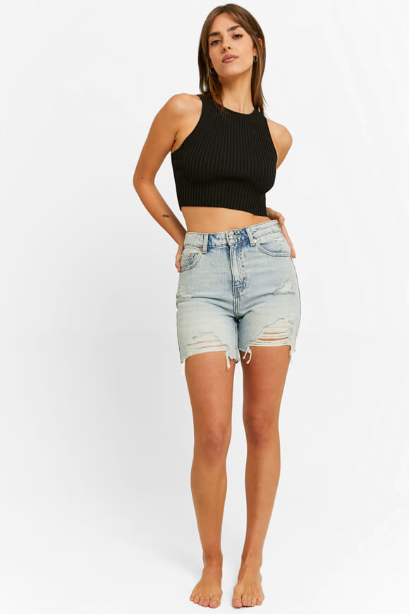 Bild von High Waist Jeansshorts