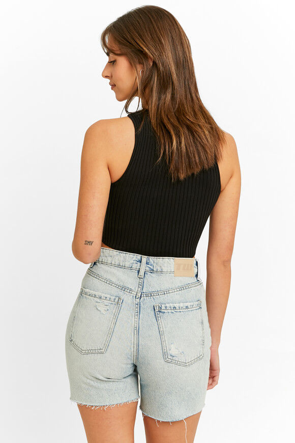 Bild von High Waist Jeansshorts