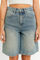Bild von High Waist Wide Jeansshort