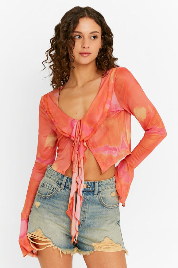 Bild von Mesh Crop Bluse