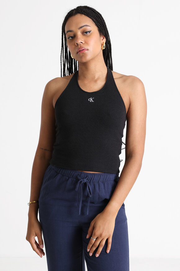 Bild von Strukturiertes Neckholder Crop Top