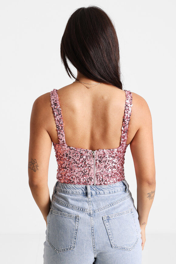 Bild von Crop Pailletten Top