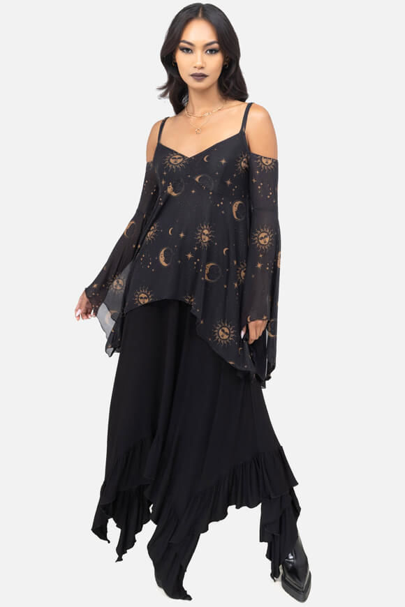 Image sur Nocturnova top off shoulder en mesh