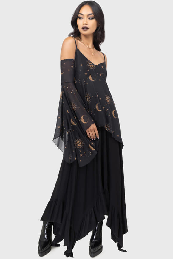 Image sur Nocturnova top off shoulder en mesh