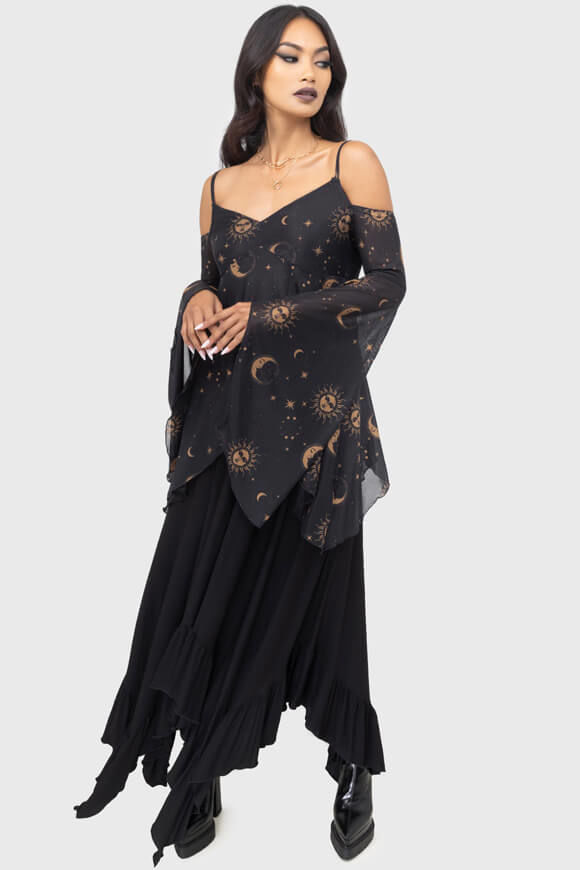 Image sur Nocturnova top off shoulder en mesh