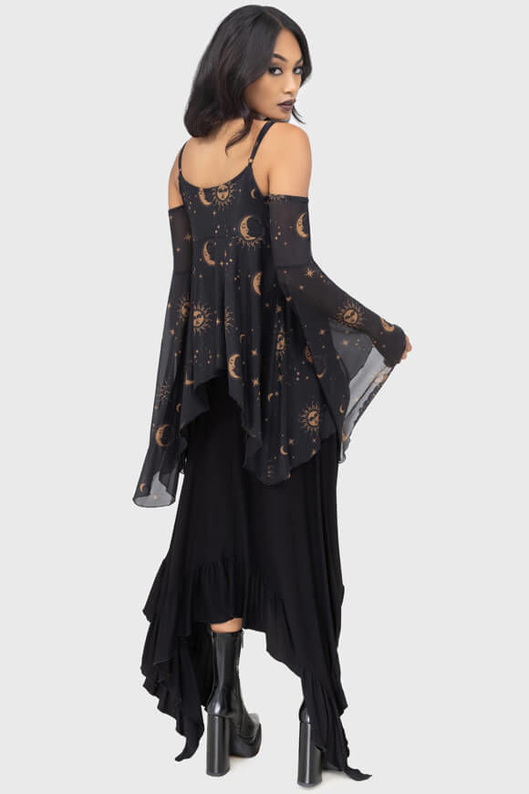 Image sur Nocturnova top off shoulder en mesh