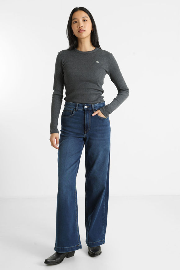 Image sur Geripptes Langarmshirt