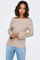 Bild von Jayden Gerippter Off Shoulder Strickpullover