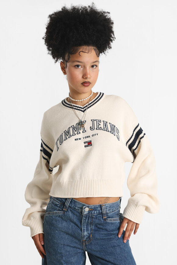 Image sur Varsity pull court en tricot