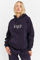 Image de Varsity sweatshirt ample à capuchon