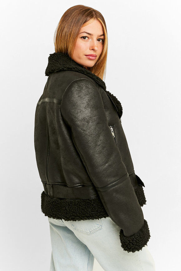 Bild von Oversize Shearling Jacke