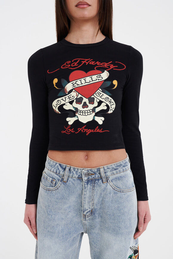 Bild von Love Kills Crop Langarmshirt