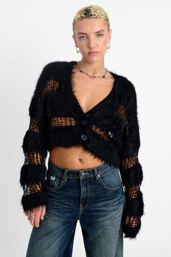 Bild von Realm Hairy Crop Strickjacke