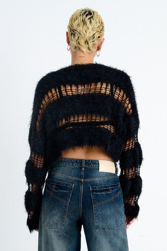 Bild von Realm Hairy Crop Strickjacke