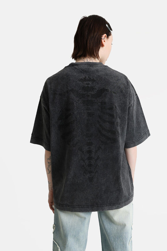 Bild von Ribcage Rhinestone Oversize T-Shirt