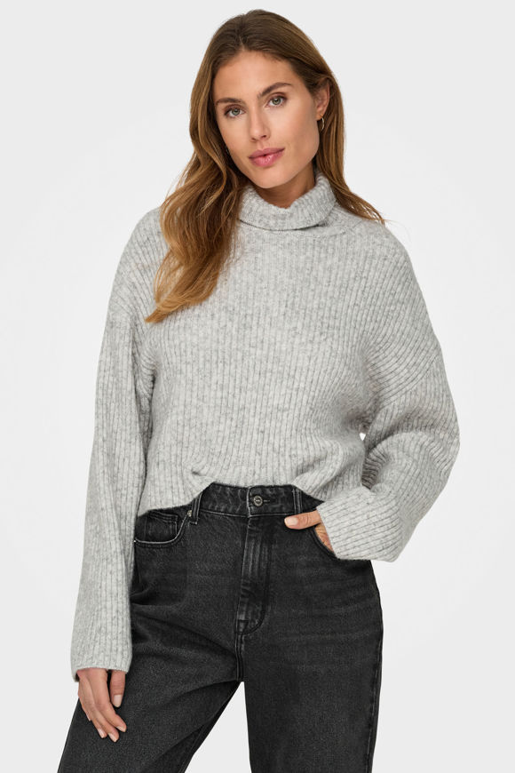 Bild von Melanie Gerippter Crop Strickpullover