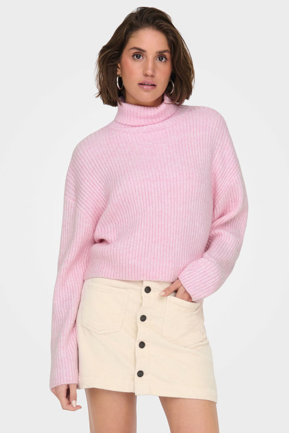 Bild von Melanie Gerippter Crop Strickpullover