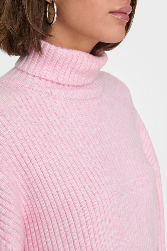 Bild von Melanie Gerippter Crop Strickpullover
