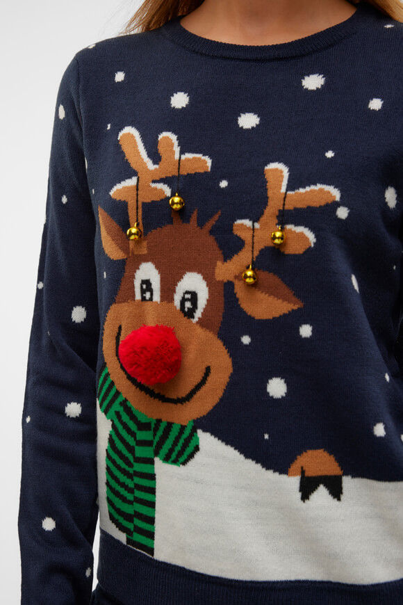 Image sur Snowy Deer pull de Noël en tricot