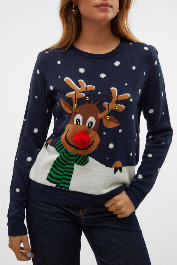 Image sur Snowy Deer pull de Noël en tricot