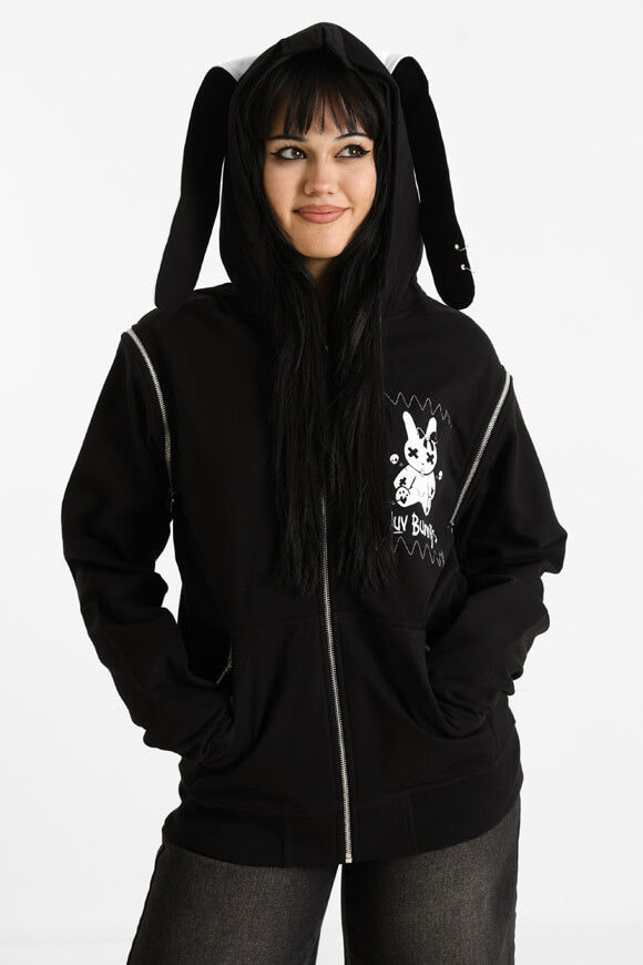 Image sur Oversize Kapuzensweatjacke