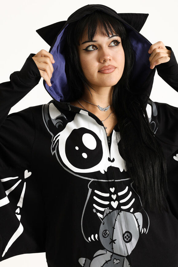 Image sur Bat Doll Oversize Kapuzensweatjacke