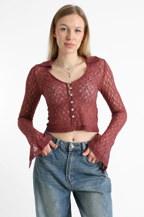 Image sur Pulse Life Spitzen Crop Bluse