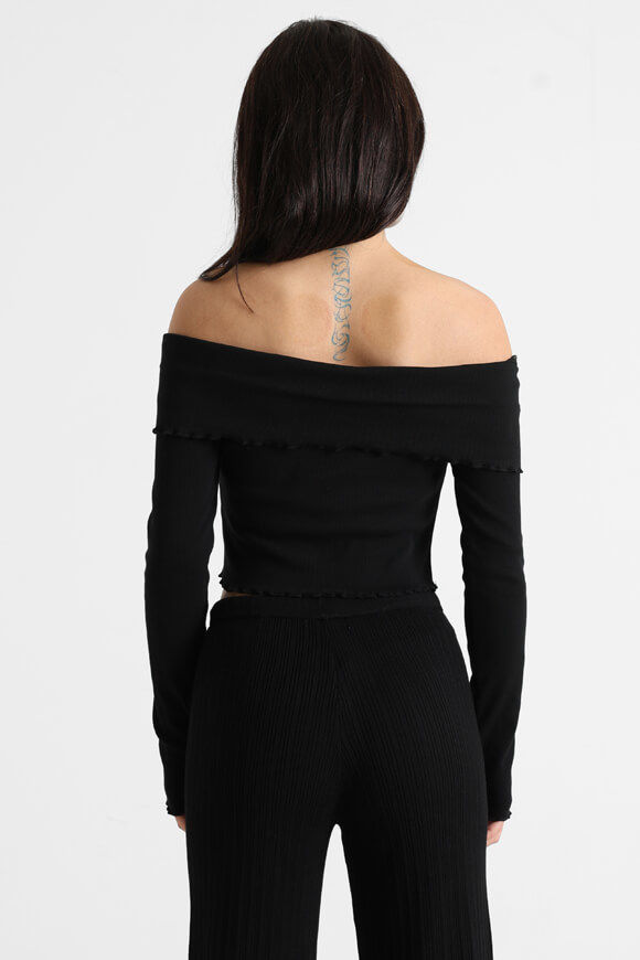 Image sur Shirt court off shoulder manches longues