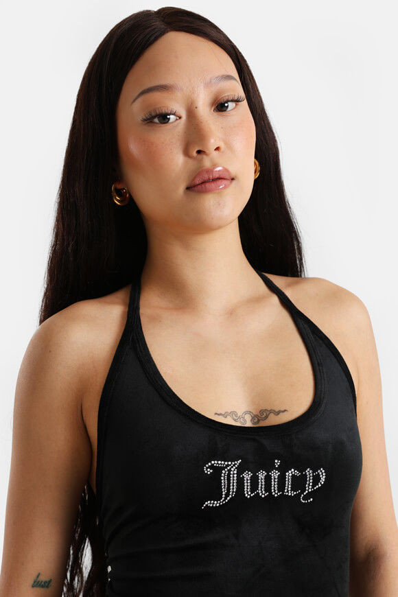 Image sur Samt Neckholder Minikleid