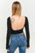 Bild von Geripptes Crop Langarmshirt