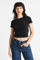 Bild von Geripptes Crop T-Shirt