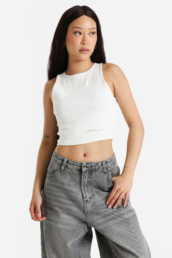 Image sur Geripptes Crop Tanktop