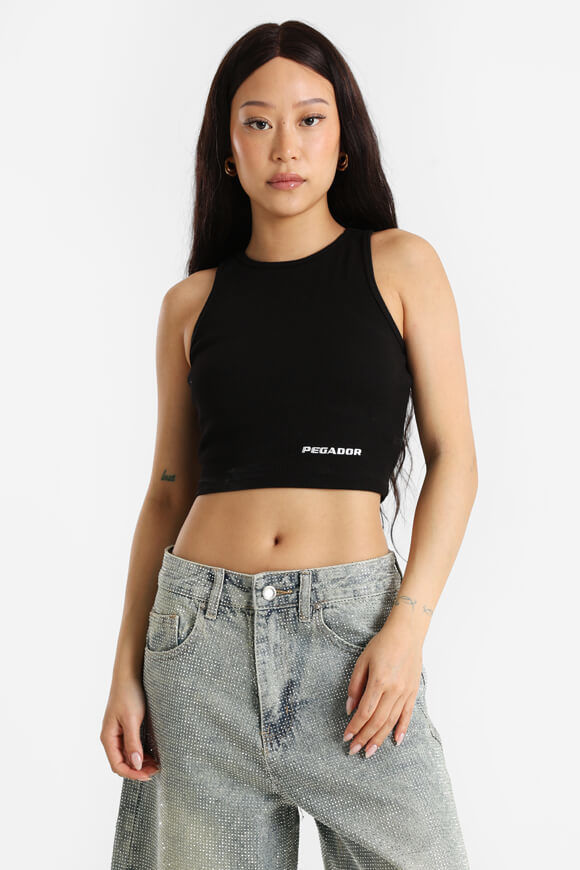 Image sur Geripptes Crop Tanktop