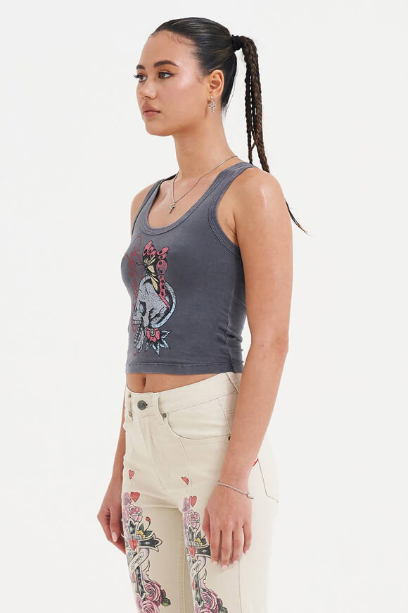 Bild von Butterfly Of Death Crop Tanktop